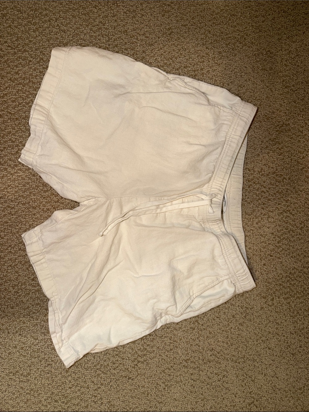 Banana Republic Cream Men's Athletic Drawstring Shorts